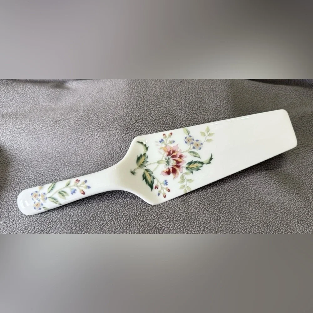 Vintage Andrea by Sadek Buckingham 10" Porcelain Cake Plate & Server JAPAN - Picture 8 of 13